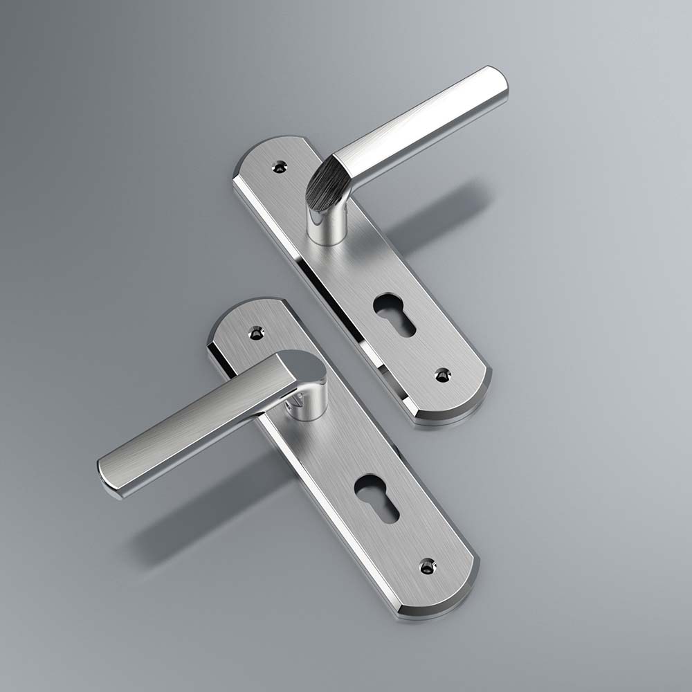 Bộ khóa tay nắm Inox SS 5833 dài 200 - Ảnh 3