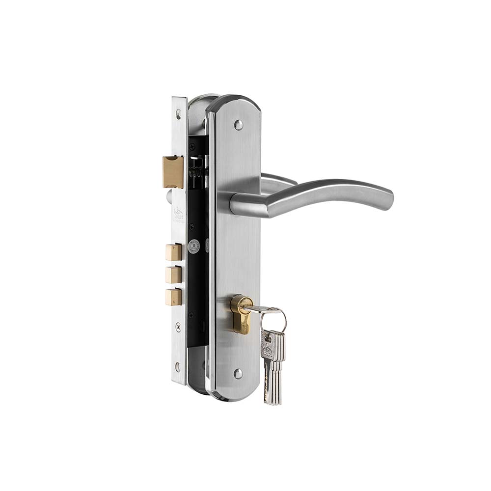 Bộ khóa tay nắm Inox SS 8537 dài 260 - Ảnh 2