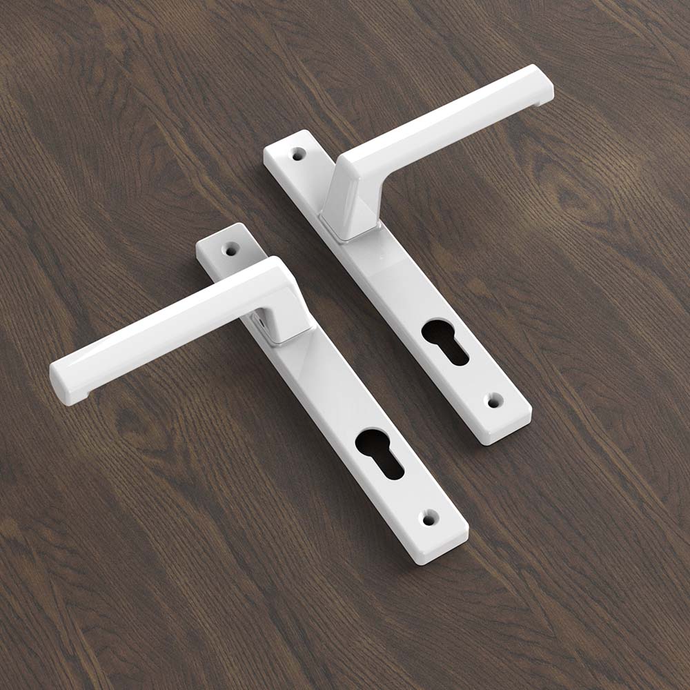 Khóa đơn điểm cửa nhôm AP80 Huy Hoàng màu trắng - Ảnh 2
