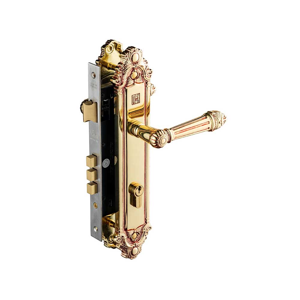 Bộ khóa tay nắm đồng thau HC 8526 dài 303 - Ảnh 4