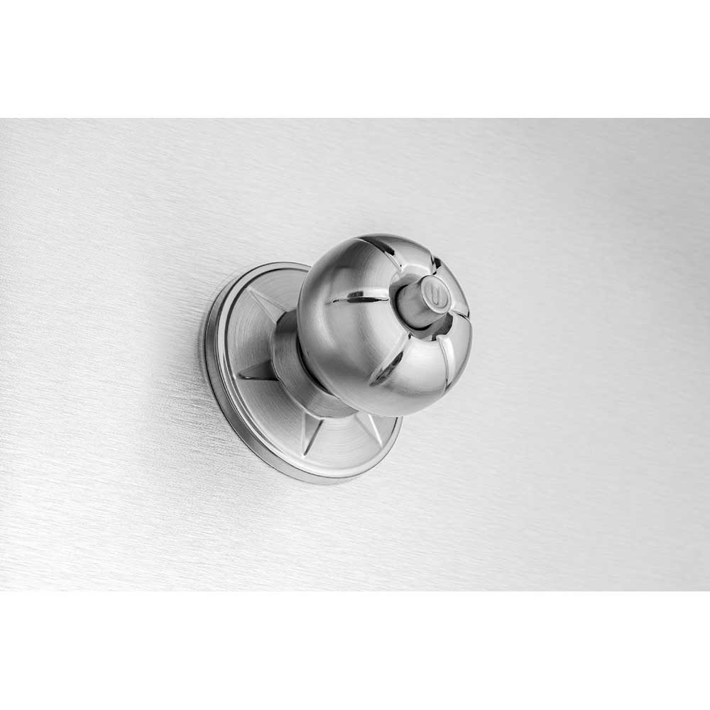 Khóa tay nắm tròn thép + inox 304, ổ chìa bằng đồng - Ảnh 4