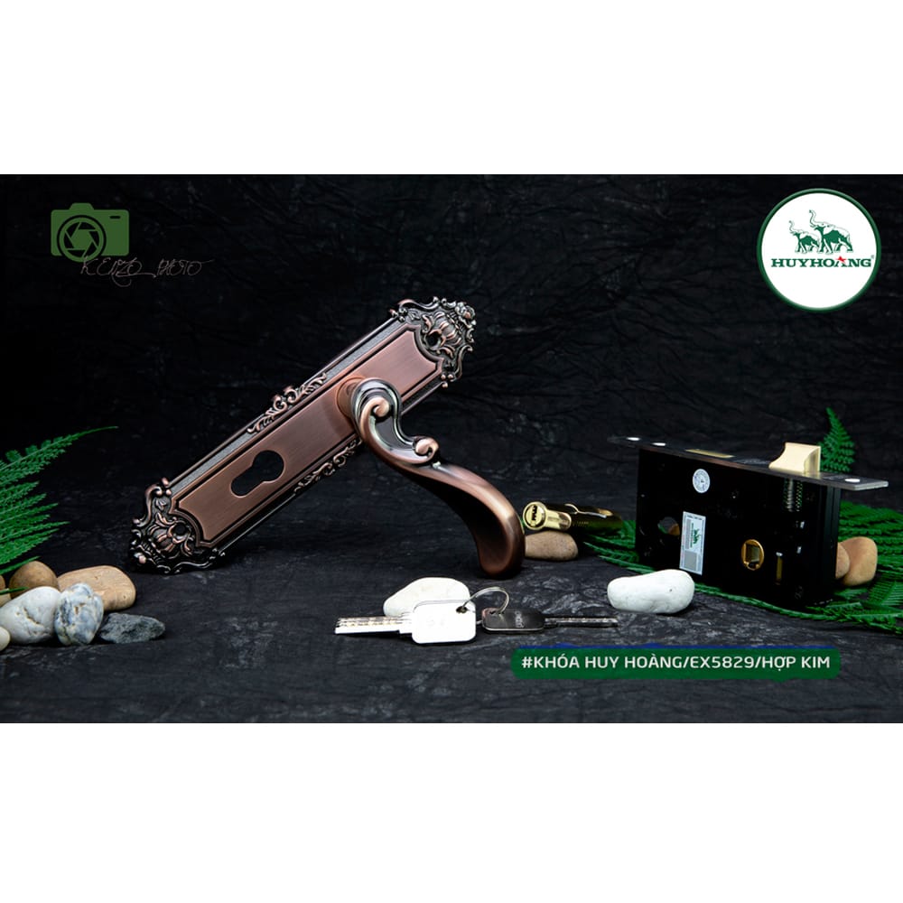 Bộ khóa tay nắm hợp kim EX 5829 dài 224 - Ảnh 5