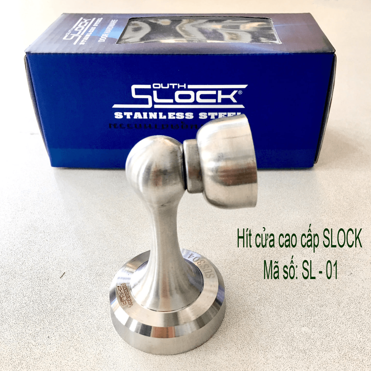 Hít cửa nam châm Slock SLI-01 inox 304 - Ảnh 2