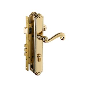 Bộ khóa tay nắm đồng thau HC 85 PRINCE PVD Gold dài 275