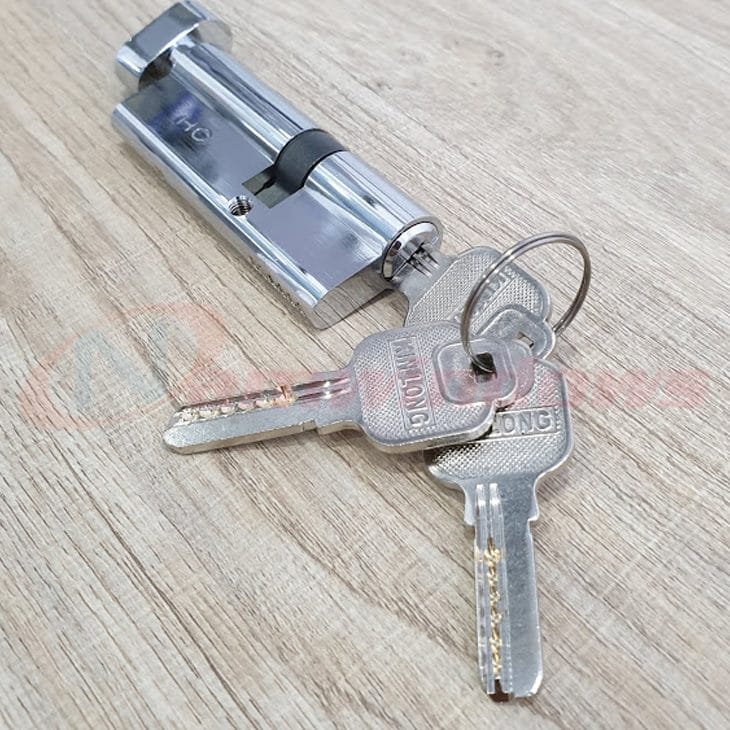 Lõi khóa 1 đầu chìa lệch tâm dài 80mm cho cửa nhôm Xingfa hệ 55 - Ảnh 3