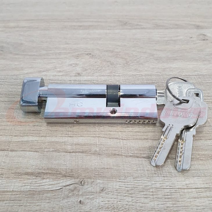 Lõi khóa 1 đầu chìa lệch tâm dài 80mm cho cửa nhôm Xingfa hệ 55