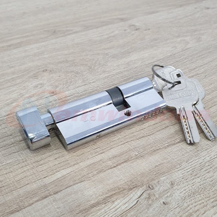 Lõi khóa 1 đầu chìa lệch tâm dài 80mm cho cửa nhôm Xingfa hệ 55 - Ảnh 4