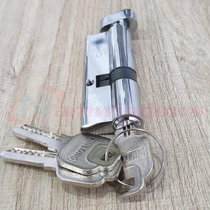 Lõi khóa 1 đầu chìa lệch tâm dài 80mm cho cửa nhôm Xingfa hệ 55 - Ảnh 5