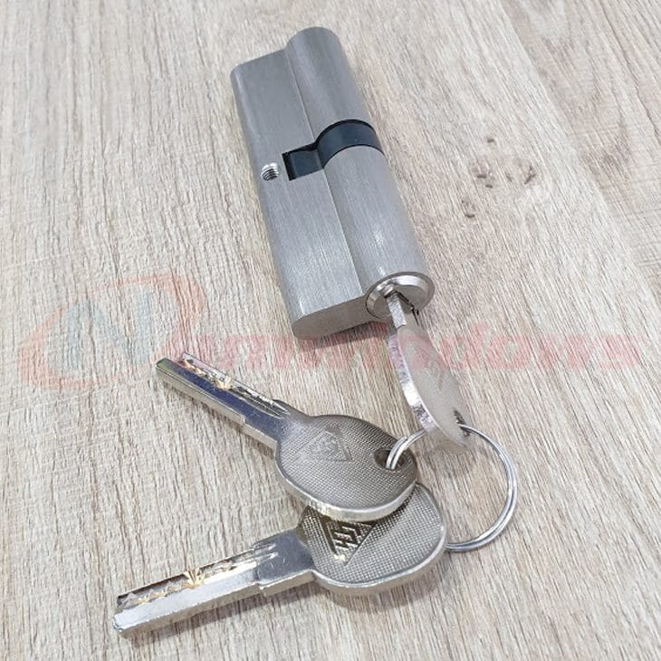 Lõi khóa 2 đầu chìa dài 80mm cho của dày 50 - 60mm - Ảnh 4