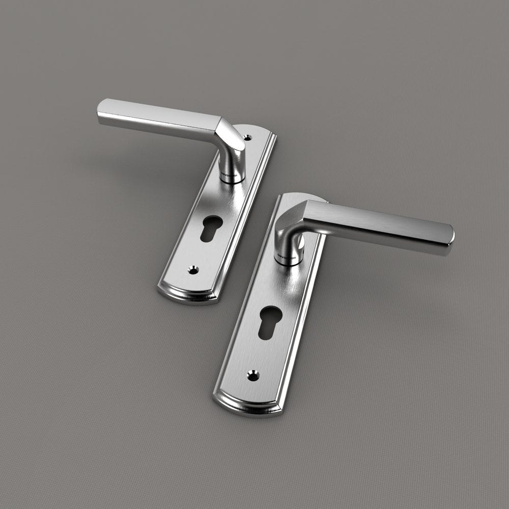 Bộ khóa tay nắm Inox SS 5868 dài 210 - Ảnh 2