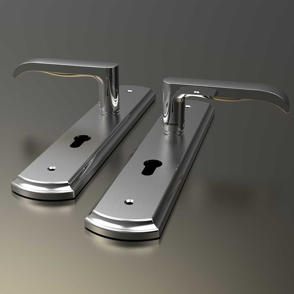 Khóa cửa gỗ đại Inox SS8510 dài 300 - Ảnh 3