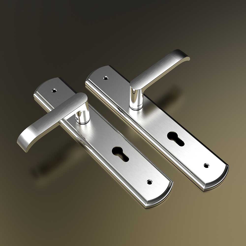 Khóa cửa gỗ đại Inox SS8510 dài 300 - Ảnh 4