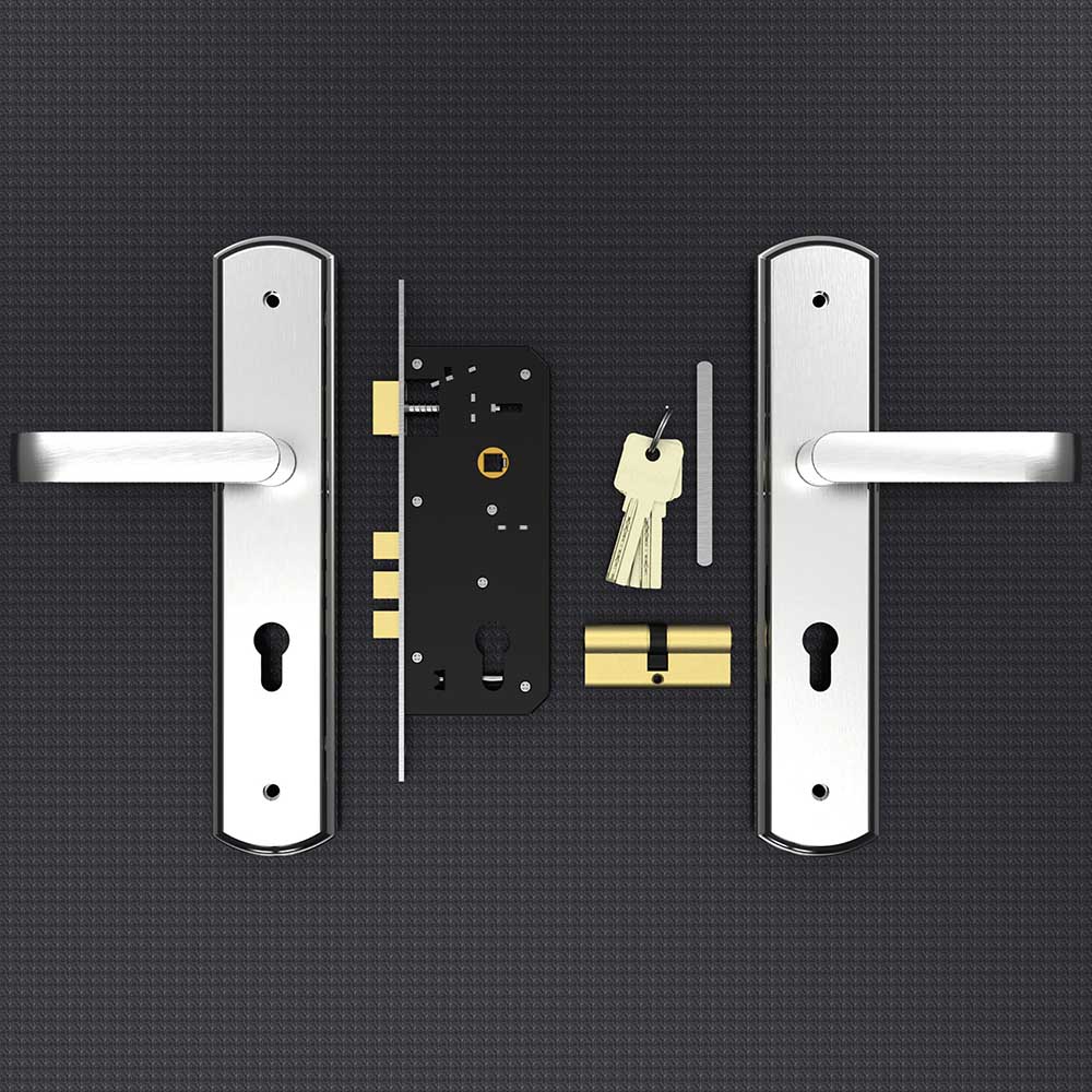 Khóa cửa gỗ đại Inox SS8510 dài 300 - Ảnh 5