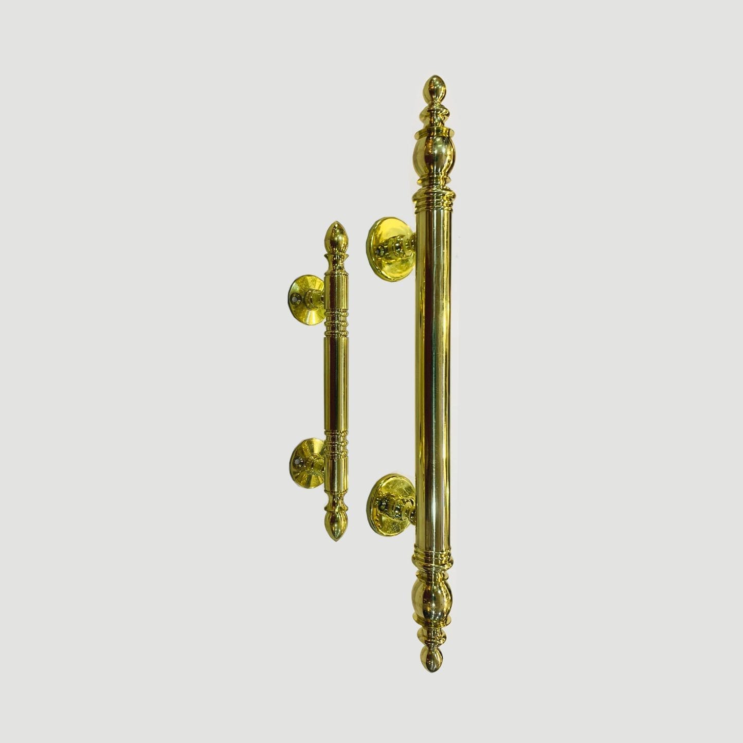 Tay nắm cửa gỗ bằng đồng trơn PVD vàng dài 1T3, 1T7, 2T, 4T