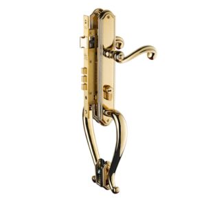 Khóa cửa gỗ đại sảnh đồng thau HC85 PRINCE PVD Gold dài 439