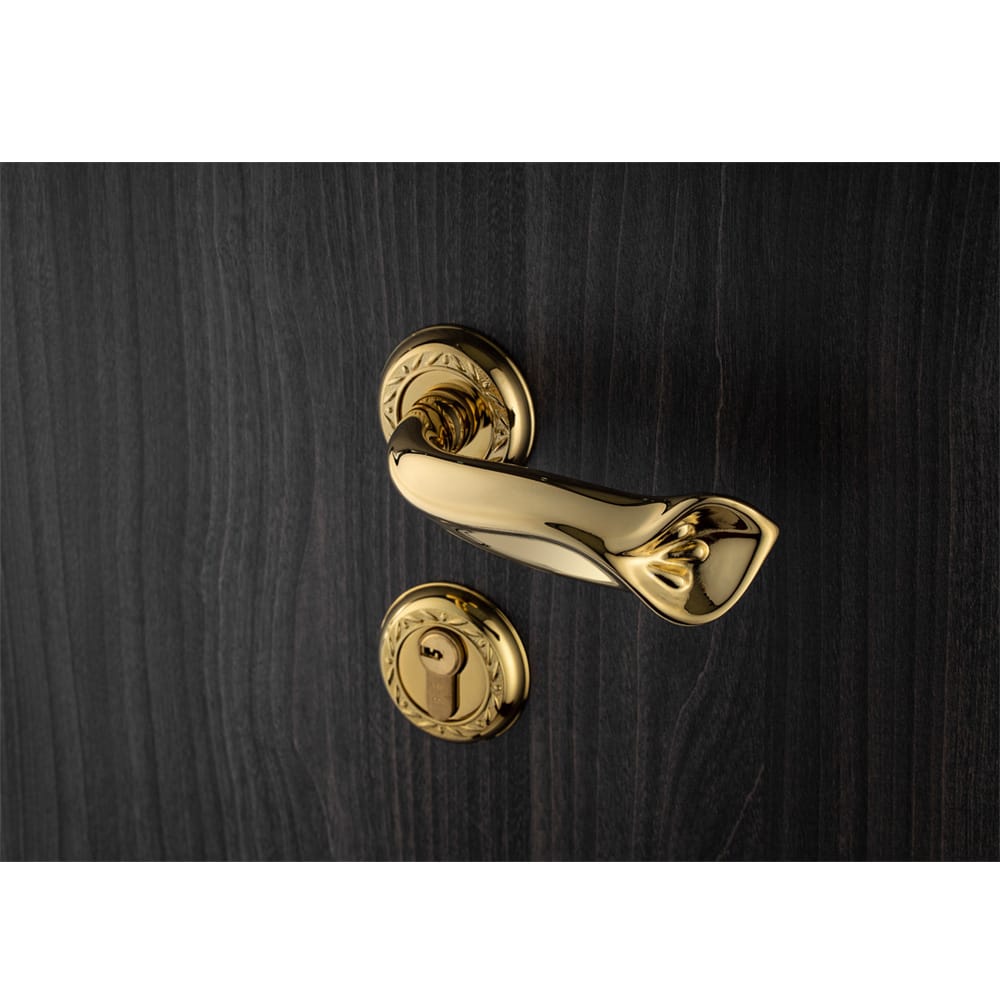 Bộ khóa phân thể tay nắm đồng HC 85 QUEEN PVD Gold - Ảnh 3