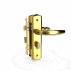 Bộ khóa tay nắm đồng thau HC 5866 PVD Gold dài 210