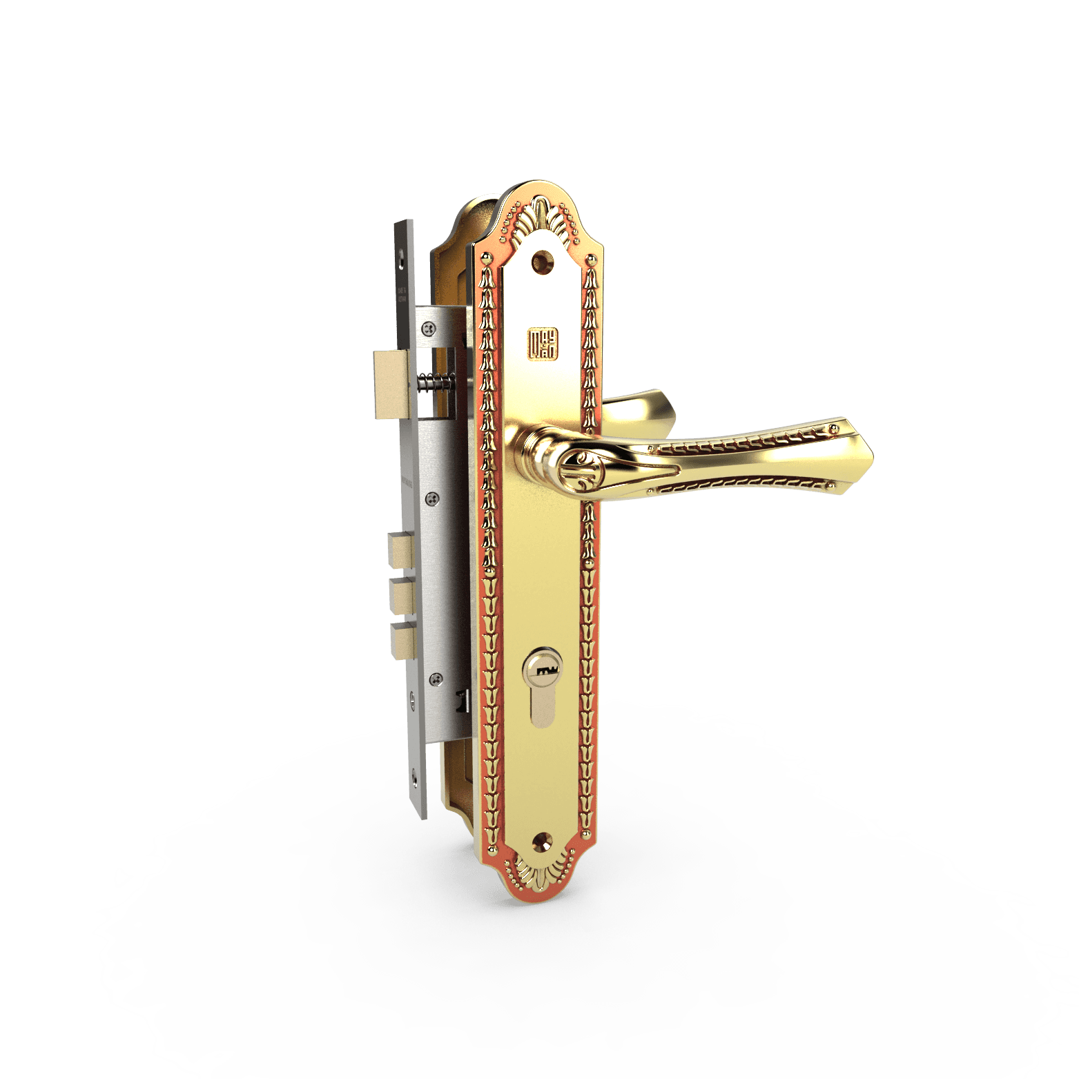 Bộ khóa tay nắm đồng thau HC 8561 dài 290