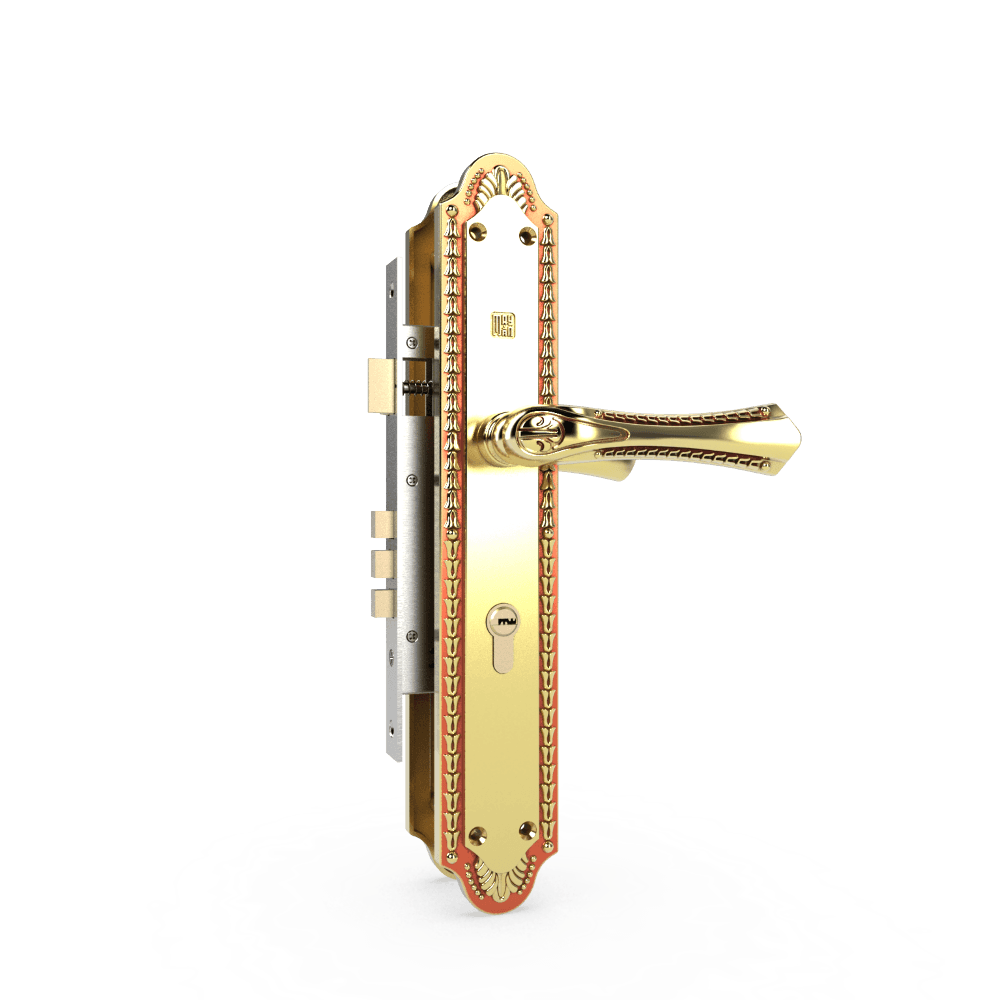 Khóa cửa gỗ đại đồng thau HC8561 dài 360