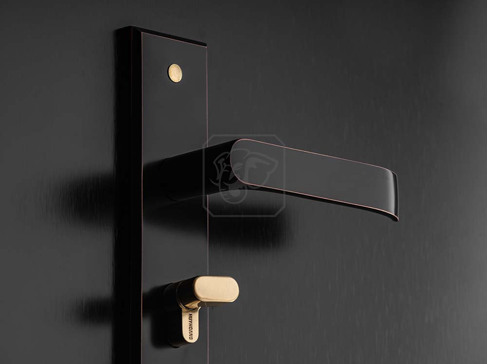 Bộ khóa tay nắm inox SS 5810 mạ đồng đen dài 200 - Ảnh 3