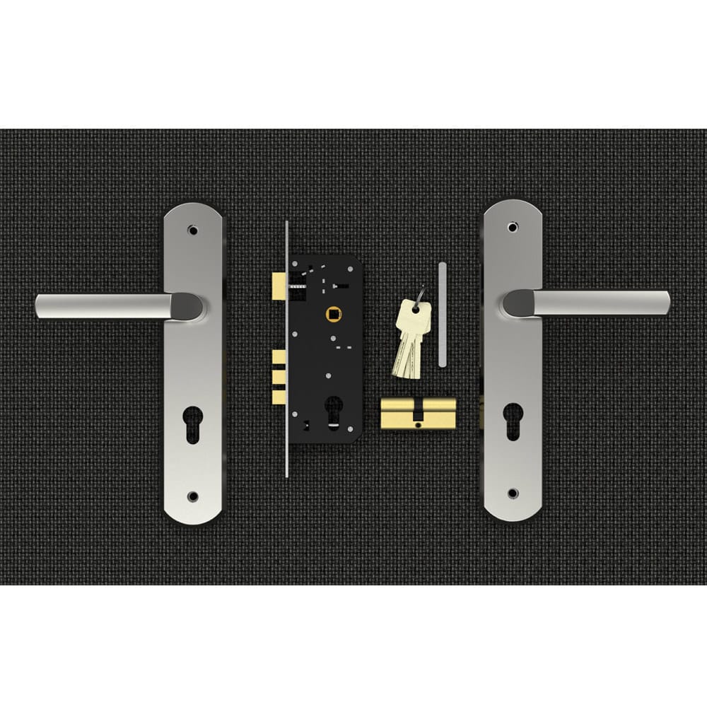 Bộ khóa tay nắm Inox SS 8533 dài 260 - Ảnh 3