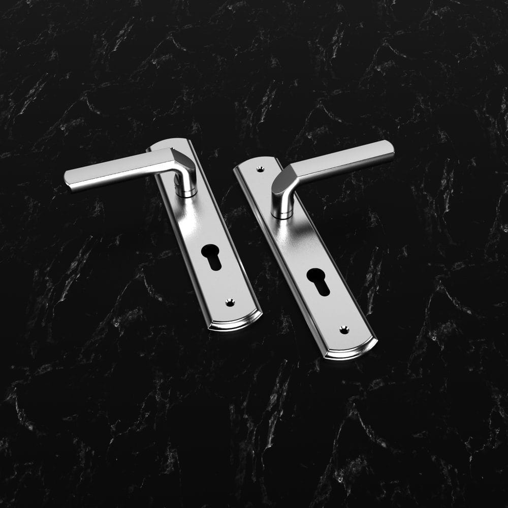 Bộ khóa tay nắm Inox SS 8568 dài 260 - Ảnh 3